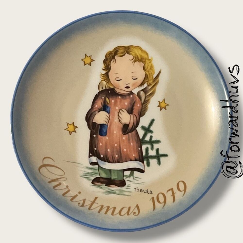 1979 Schmid “Starlight Angel” Christmas Plate – Berta Hummel - No Box